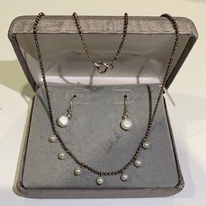 Sterling Silver Freshwater Pearl Beads Necklace